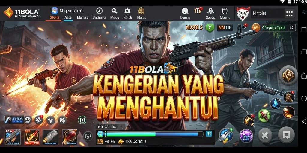Screenshot gameplay 11BOLA menampilkan adegan yang menegangkan dan mencekam.