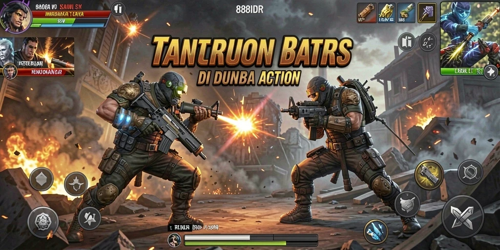 Tampilan gameplay seru di 888IDR saat bertarung.