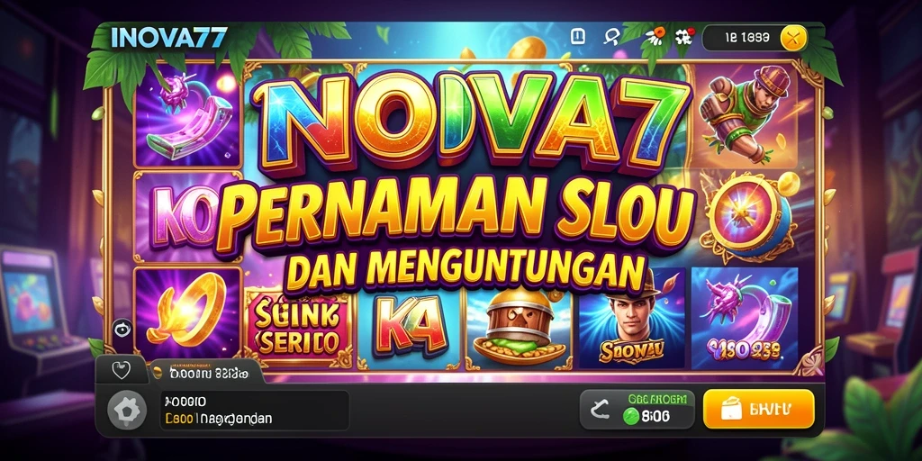 Tampilan menarik dari gameplay Slot INOVA77 yang penuh warna.