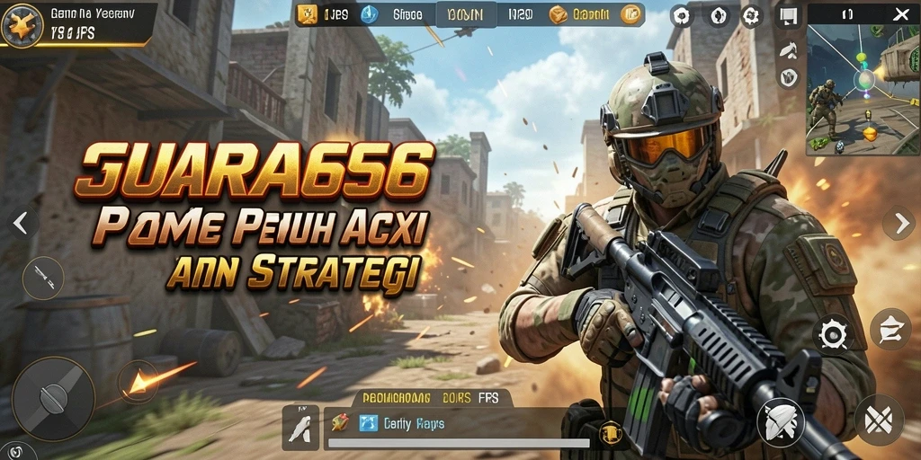 Tampilan screenshot utama JUARA666 yang menampilkan aksi tembak-menembak yang seru.