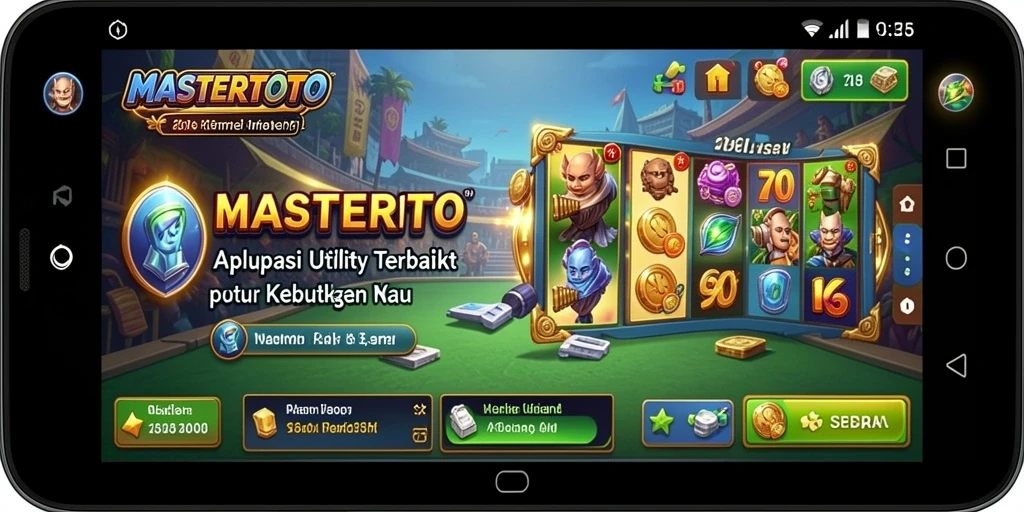 Tampilan antarmuka MASTERTOTO yang sederhana dan fungsional.