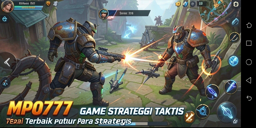 Tampilan screenshot MPO777 menampilkan gameplay strategi yang intens.