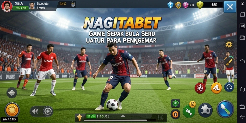 Tangkapan layar NAGITABET menunjukkan aksi sepak bola yang menarik.