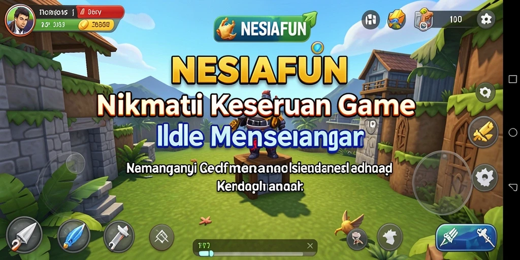 Tangkapan layar NESIAFUN menampilkan gameplay Idle yang seru dan menyenangkan.