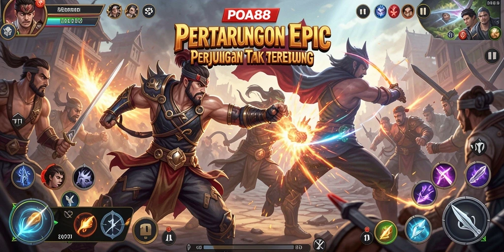 Tampilan gameplay seru dan mendebarkan di POA88.