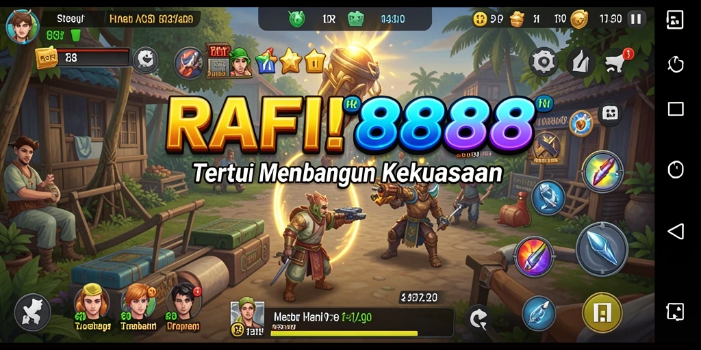 Tampilan gameplay RAFI88 yang seru dengan strategi mendalam.