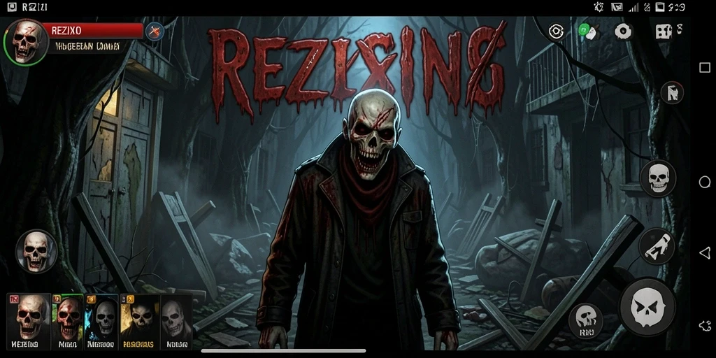 Gameplay menegangkan di dunia Horror REZIXO.